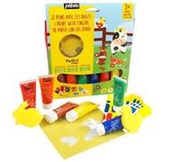 Gedeo Arty's - Kit gouache aux doigts 6 tubes 20 ml animaux Les animaux de la ferme