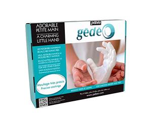 Pébéo - Gédéo Coffret Charmante Petite Main - Kit Moulage 3D - Alginate de Moulage & Plâtre Pour Moulage Main - Kit Moulage Main en Plâtre