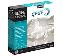 Pébéo - Gédéo Kit Résine Cristal 300 ML - Résine Époxy Transparente Effet Pâte de Verre - Pébéo Cristal - Pour Inclusion, Coulage, Moulage, Vernis - Résine Époxy Bois & Autres Matériaux 300 M