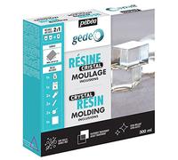 Pébéo - Gédéo Kit Résine Cristal 300 ML - Résine Époxy Transparente Effet Pâte de Verre - Pébéo Cristal - Pour Inclusion, Coulage, Moulage, Vernis - Résine Époxy Bois & Autres Matériaux 300 M