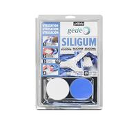 Pébéo - Gédéo Siligum 300 G - Pâte Siligum Spécial Création de Moule - Pâte à Mouler Silicone Petites Dimensions & Décors Plats - Silicone Pour Moulage Prise Très Rapide - 300 G Bleu