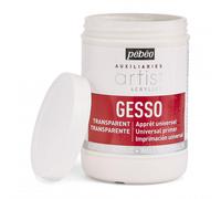 Pebeo Gesso Transparent Pour Artistes Acryliques 1L