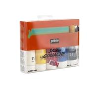 Pébéo Gouache Pack Primaire Assortiment de 5 Tubes de 100 ml Couleurs Assorties