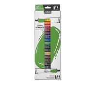 Pébéo Peintures acryliques High Viscosity Studio – Nouvel ensemble 18 couleurs 12 ml