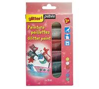 Pébéo Kit découverte peinture paillettes 6 tubes de 20 ml Assorties