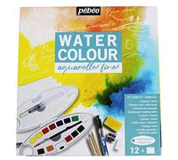 PÉBÉO Kit oval 12 1/2 godets Aquarelle fine + accessoires