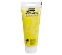 PÉBÉO Lot de 3 Peintures Studio Acrylique Tube Jaune Primaire 100 ml