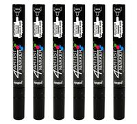 Pébéo Lot De 6 Marqueurs Peinture 4artist Pointe Ogive 4 Mm Noir