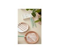Pebeo Lot de 4 brosses pour personnaliser et réparer les produits en cuir et cuir synthétique, fibre synthétique, angulaire (brosse plate diagonale)