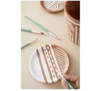 Pebeo - Lot de pinceaux - 6 parties - rond - taille : 000, 0, 2, 4, 6, 8 Or G