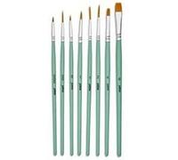Pebeo - Lot de pinceaux - 8 parties - taille : 0, 1, 2, 4, 6, 000, 00 Or