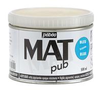 Pébéo - Mat Pub - Peinture Acrylique Extra Fine et Extra Mate - Bleu turquoise -500ml