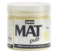 Pébéo - Mat Pub - Peinture Acrylique Extra Fine et Extra Mate - Ivoire Beige - 140ml 256001