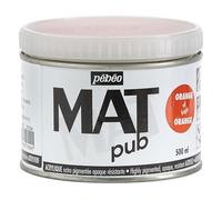Pébéo - Mat Pub - Peinture Acrylique Extra Fine et Extra Mate - Orange vif -500ml