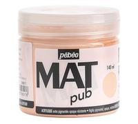 Pébéo - Mat Pub - Peinture Acrylique Extra Fine et Extra Mate - Rose lumière -140ml