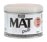 Pébéo - Mat Pub - Peinture Acrylique Extra Fine et Extra Mate - Rose lumière -500ml