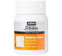 Pébéo - Modeling Paste Studio Acrylics Haute Densité - Modeling Paste Pébéo Acrylique - Pâte Pour Reliefs et Empâtements - Auxiliaire Acrylique Blanc 500 ml