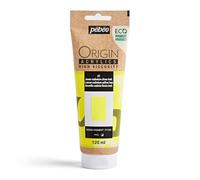 Pébéo – Peinture acrylique Origin Acrylics – Haute viscosité éco-conçue – Jaune Cadmium Citron 120ml