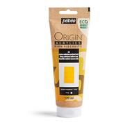 Pébéo Peinture acrylique Origin – Éco‑conçue, haute viscosité, mat – Jaune cadmium imitation 120 ml
