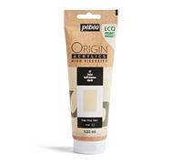 Pebeo - Origin Acrylics 120 ml - Peinture Acrylique Éco-Conçue - Haute Viscosité - Finition Mate - Liant 100% Recyclé - 96% de Matières Premières d’Origine Européenne - Ivoire