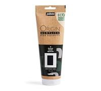 Pébéo - Origin Acrylics 240 ml - Peinture Acrylique Éco-Conçue - Haute Viscosité - Finition Mate - Liant 100% Recyclé - 96% de Matières Premières d’Origine Européenne - Noir de Mars