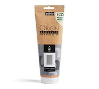 Pebeo - Origin Acrylics 240 ml - Peinture Acrylique Éco-Conçue - Haute Viscosité - Finition Métallique - Liant 100% Recyclé - 96% de Matières Premières d’Origine Européenne - Argent