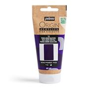 Pébéo - Origin Acrylics 60 ml - Peinture Acrylique Éco-Conçue - Haute Viscosité - Finition Mate - Liant 100% Recyclé - 96% de Matières Premières d’Origine Européenne - Violet Cobalt Foncé Imitation