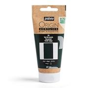 Pébéo - Origin Acrylics 60 ml - Peinture Acrylique Éco-Conçue - Haute Viscosité - Finition Mate - Liant 100% Recyclé - 96% de Matières Premières d’Origine Européenne - Vert de Vessie