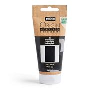Pebeo - Origin Acrylics 60 ml - Peinture Acrylique Éco-Conçue - Haute Viscosité - Finition Mate - Liant 100% Recyclé - 96% de Matières Premières d’Origine Européenne - Gris de Payne