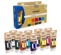 Pébéo Peinture acrylique Origin Acrylics – Coffret 10 couleurs 10x60 ml, haute viscosité