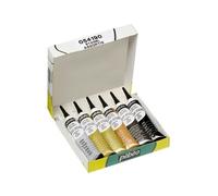Pébéo Peinture à canule Cerne Relief 21483 20 ml – Boîte de 6 Couleurs assorties