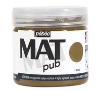Pébéo Peinture acrylique Mat Pub – Extra fine et extra mate – Ombre naturelle 140 ml