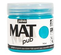 Pebeo Peinture Acrylique Mat MAT PUB 140 ml, 29 Couleurs Extérieur