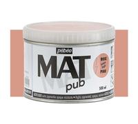Pébéo – Peinture acrylique Mat Pub – Extra fine et extra mate – Rose lumière 500 ml
