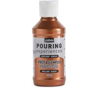 Pébéo Peinture Acrylique Pouring Expérience Prête À L'emploi 118ml Cuivre Metalique