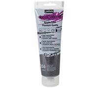 Pébéo Peinture Acrylique Texture Crème pour la Décoration - Finition nacrée - 120 ML - Nacre Noir
