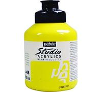 Peinture acrylique - Jaune primaire opaque - 48 - Pébéo Studio - Pot de 500ml
