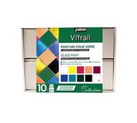 Pébéo Peinture, Coloris Assortis, 45 ml (Lot de 10), Set de 450 Pièces