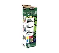 Pébéo Peinture Vitrail - Kit d'initiation 6 x 20 ml - Couleurs assorties