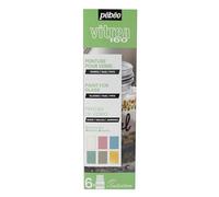 Pébéo Peinture verre – Assortiment pastels, couleurs assorties – 6 flacons de 20 ml