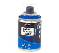 Pébéo - Peinture en Spray pour Textiles 7A Spray - Tissus Naturels et Synthétiques - Base Eau - Sans Solvant - Résistante au Lavage Machine - Peinture sur Tissu Pébéo Couleur Bleu