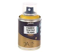 Pébéo - Peinture en Spray pour Textiles 7A Spray - Tissus Naturels et Synthétiques - Base Eau - Sans Solvant - Résistante au Lavage Machine - Peinture sur Tissu Pébéo Couleur Or, 100 ml