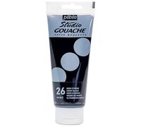 Pébéo - Peinture Gouache 100ml - Tube de Peinture Gouache Qualité Fine - Idéal Travaux Étude - 1 Tube de 100 ml Noir Ivoire