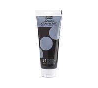 Pébéo - Peinture Gouache 220ml - Tube de Peinture Gouache Qualité Fine - Idéal Travaux Étude - 1 Tube de 220 ml Noir Trichrome