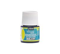 Pébéo - Peinture pour verre Vitrea 160 - Transparente brillante - Bleu turquoise - 45 ml
