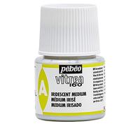 PEBEO - Peinture sur Verre Transparante Vitrea 160°C - Médium Irisé pour Rendre Vos Couleurs V160 Nacré - 45 ML