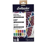 Pébéo - Set Peinture Multi-support Fantasy Moon - 12 couleurs effet moiré - 12 x 20 ml