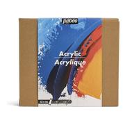 Pebeo - Peintures Acryliques - Studio acrylics - set 48 tubes 20 ml couleurs assorties + accessoires