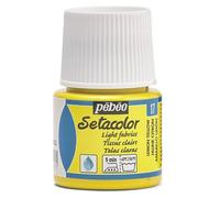 Pébéo Peinture Setacolor pour tissus clairs Jaune citron 45 ml