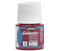 Pébéo Peinture Setacolor pour tissus clairs Rouge Orient 45 ml